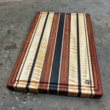 Load image into Gallery viewer, Cutting Board - Wenge, Walnut, Curly Maple, Bubinga