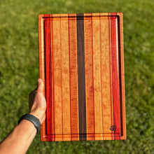 Load image into Gallery viewer, Cutting Board - Cherry, Paduak, Walnut, Makore