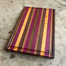 Load image into Gallery viewer, Cutting Board - Cherry, Walnut, Purple Heart