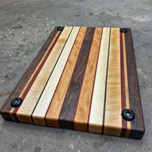 Load image into Gallery viewer, Cutting Board - Walnut, Cherry, Padauk, Maple, Walnut