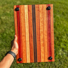Load image into Gallery viewer, Cutting Board - Cherry, Paduak, Walnut, Makore