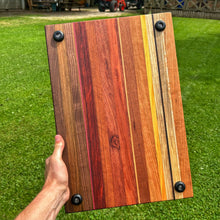 Load image into Gallery viewer, Cutting Board - Walnut, Shedua, Purple Heart, Mahogany, Bubinga, Sapele, Cherry, Yellow Heart, Maple, Wenge