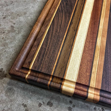 Load image into Gallery viewer, Cutting Board, Walnut, Maple, Cherry, Ash, Sapele