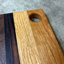 Load image into Gallery viewer, Hybrid Board - Walnut, Cherry, Red Oak, Maccasar Ebony