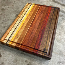 Load image into Gallery viewer, Cutting Board - Walnut, Shedua, Purple Heart, Mahogany, Bubinga, Sapele, Cherry, Yellow Heart, Maple, Wenge