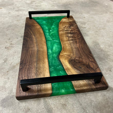 Load image into Gallery viewer, Epoxy Serving Tray - Seafoam Green