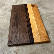 Load image into Gallery viewer, Hybrid Board - Walnut, Cherry, Red Oak, Maccasar Ebony