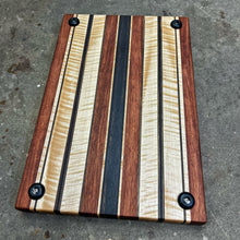 Load image into Gallery viewer, Cutting Board - Wenge, Walnut, Curly Maple, Bubinga