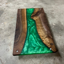 Load image into Gallery viewer, Epoxy Serving Tray - Seafoam Green