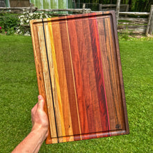 Load image into Gallery viewer, Cutting Board - Walnut, Shedua, Purple Heart, Mahogany, Bubinga, Sapele, Cherry, Yellow Heart, Maple, Wenge