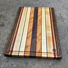 Load image into Gallery viewer, Cutting Board - Walnut, Cherry, Padauk, Maple, Walnut