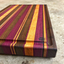 Load image into Gallery viewer, Cutting Board - Cherry, Walnut, Purple Heart