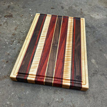 Load image into Gallery viewer, Cutting Board - Curly Maple, Paduak, Walnut