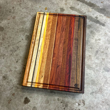 Load image into Gallery viewer, Cutting Board - Walnut, Shedua, Purple Heart, Mahogany, Bubinga, Sapele, Cherry, Yellow Heart, Maple, Wenge