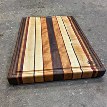 Load image into Gallery viewer, Cutting Board - Walnut, Cherry, Padauk, Maple, Walnut