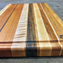 Load image into Gallery viewer, Cutting Board - Maple, Mahogany, Wenge, Curly Maple, Shedua, Cherry
