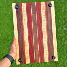 Load image into Gallery viewer, Cutting Board - Curly Maple, Paduak, Walnut