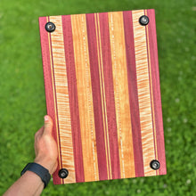 Load image into Gallery viewer, Cutting Board - Purple Heart, Curly Maple, Cherry