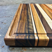 Load image into Gallery viewer, Cutting Board - Maple, Wenge, Cherry, Ash, Walnut, Shedua, Monkey Pod