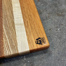 Load image into Gallery viewer, Cutting Board - Cherry, Curly Maple, Sapele, Ash, Mahogany