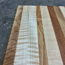 Load image into Gallery viewer, Cutting Board - Cherry, Curly Maple, Sapele, Ash, Mahogany