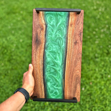 Load image into Gallery viewer, Epoxy Serving Tray - Seafoam Green