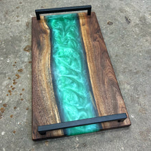 Load image into Gallery viewer, Epoxy Serving Tray - Seafoam Green
