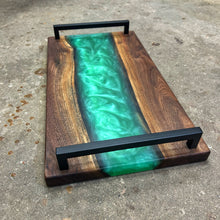 Load image into Gallery viewer, Epoxy Serving Tray - Seafoam Green
