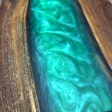 Load image into Gallery viewer, Epoxy Serving Tray - Seafoam Green
