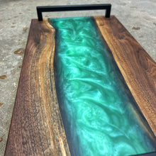 Load image into Gallery viewer, Epoxy Serving Tray - Seafoam Green