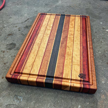 Load image into Gallery viewer, Cutting Board - Cherry, Paduak, Walnut, Makore
