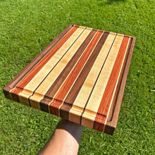 Load image into Gallery viewer, Cutting Board - Walnut, Red Zebrawood, Maple
