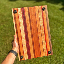 Load image into Gallery viewer, Cutting Board - Walnut, Cherry, Paduak, Curly Maple, African Mahogany, Sapele, Purpleheart
