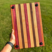 Load image into Gallery viewer, Cutting Board - Makore, Purple Heart, Walnut, Ash
