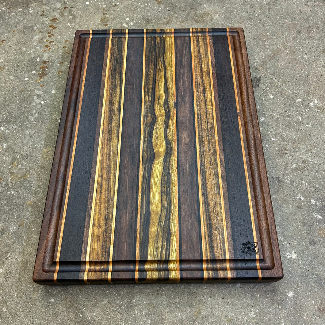 Cutting Board - Walnut, Cherry, Wenge, Shedua, Black Limba