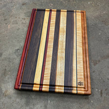 Load image into Gallery viewer, Cutting Board - Paduak, Cherry, Walnut, Maple, Curly Maple, Wenge, Ash, Makore
