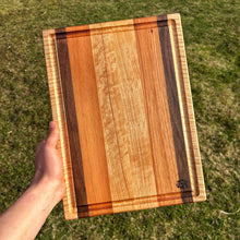 Load image into Gallery viewer, Cutting Board - Curly Maple, Mahogany, Walnut
