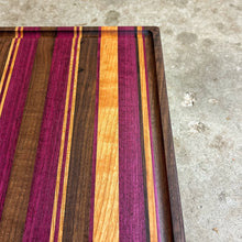 Load image into Gallery viewer, Cutting Board - Cherry, Walnut, Purple Heart
