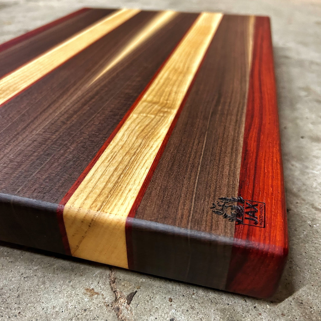 Cutting Board - Paduak, Walnut, Ash