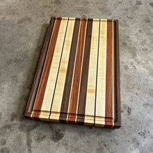 Load image into Gallery viewer, Cutting Board - Walnut, Red Zebrawood, Maple
