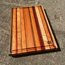 Load image into Gallery viewer, Cutting Board - Walnut, Cherry, Paduak, Curly Maple, African Mahogany, Sapele, Purpleheart
