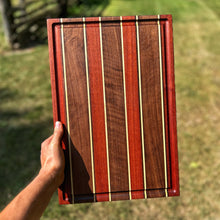 Load image into Gallery viewer, Cutting Board - Santos Mahogany, Maple, Walnut
