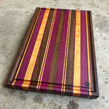 Load image into Gallery viewer, Cutting Board - Cherry, Walnut, Purple Heart
