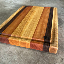 Load image into Gallery viewer, Cutting Board - Curly Maple, Mahogany, Walnut
