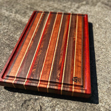 Load image into Gallery viewer, Cuttinging Board - Paduak, Walnut, Makore, Sapele, Maple
