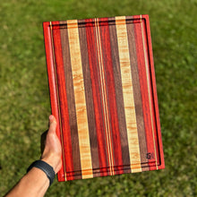 Load image into Gallery viewer, Cutting Board - Paduak, Maple, Walnut
