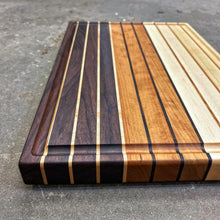 Load image into Gallery viewer, Cutting Board - Walnut, Maple, Cherry
