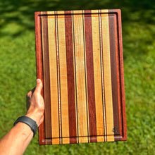 Load image into Gallery viewer, Cutting Board - Bubinga, Maple, Curly Maple, Ash, Walnut
