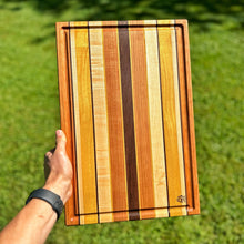 Load image into Gallery viewer, Cutting Board - Cherry, Maple, Yellowheart, Walnut
