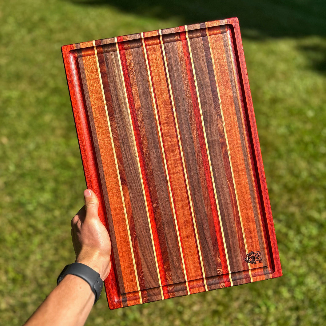 Cuttinging Board - Paduak, Walnut, Makore, Sapele, Maple